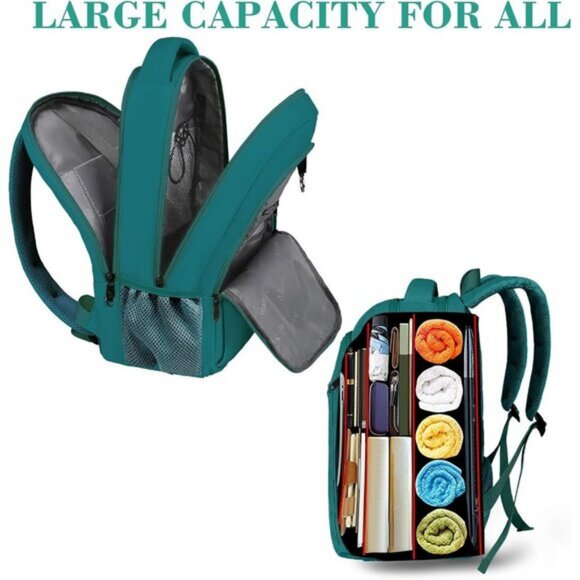 ⚡Matein Men Peacock Blue Travel Business Anti Theft Slim Sturdy Laptops Backpack - Picture 6 of 9